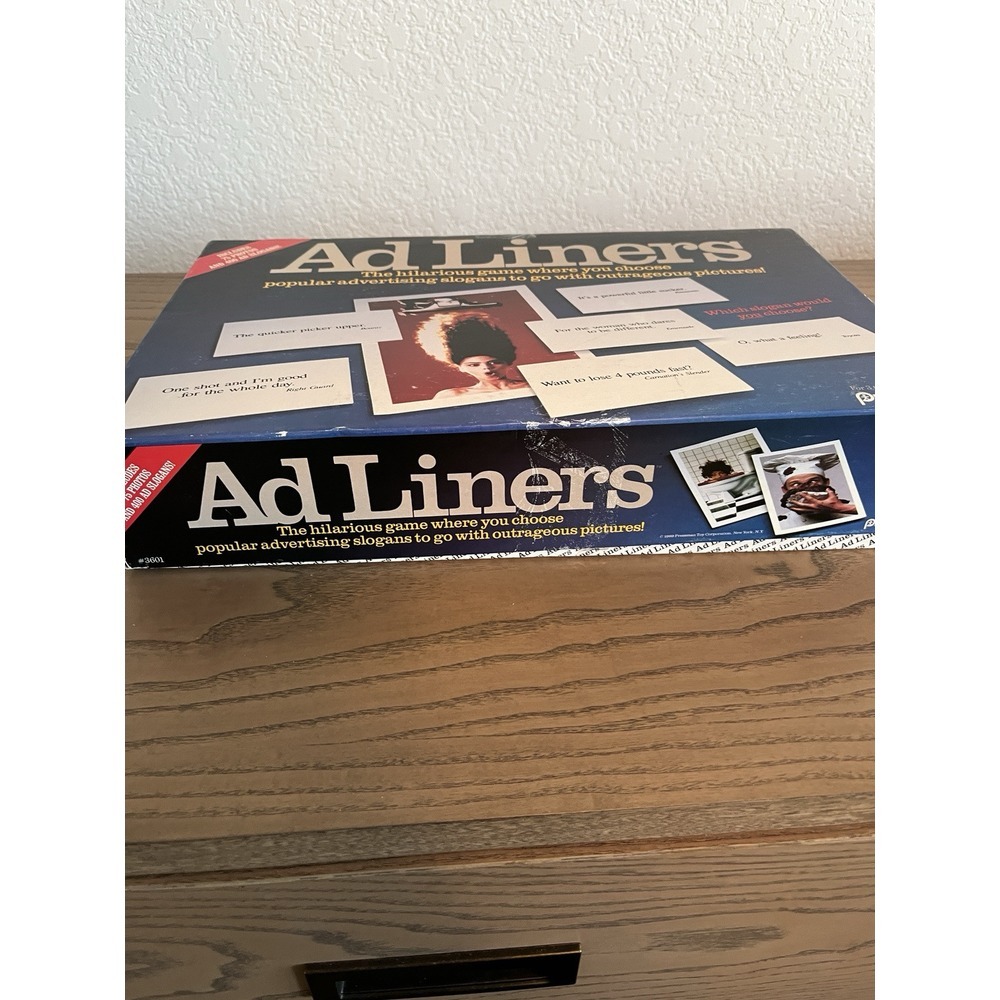 Vintage AD LINERS Board Party Game Pressman Adult Funny- All Pieces Excellent - Picture 4 of 10